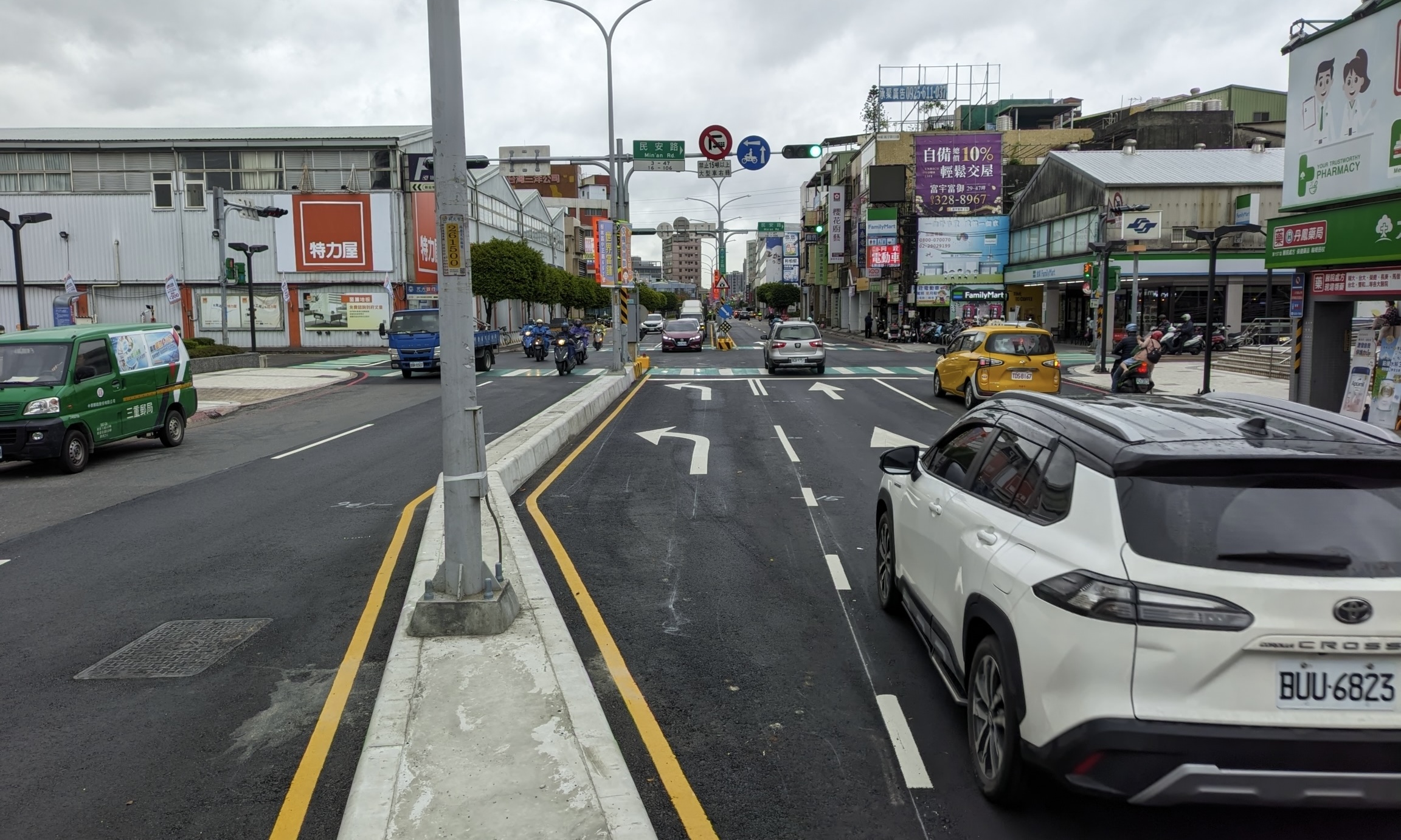 新莊中正路瓶頸路口增設左轉附加車道